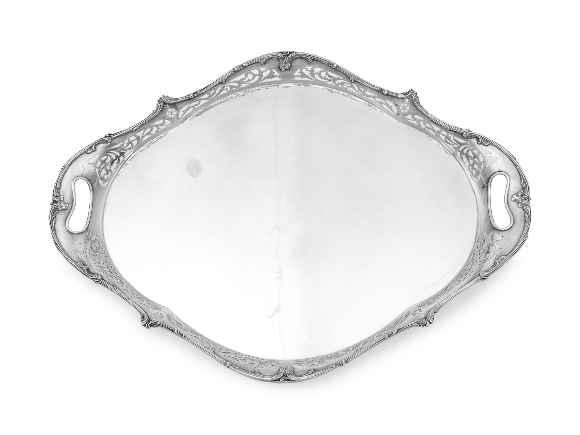 An American Silver Serving Tray — Gorham Mfg. Co., Providence, RI, 1874