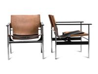 Pair of Sling Chairs, model 657 Knoll, USA