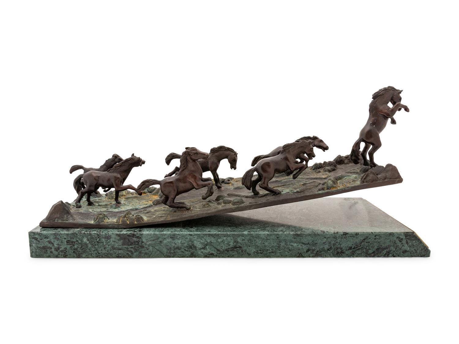 Bronze Model For Denver Broncos Fountain
