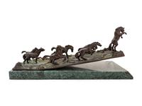 Bronze Model For Denver Broncos Fountain