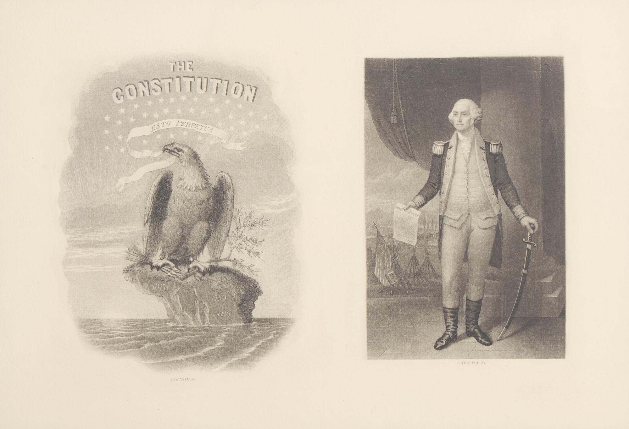 [Presidential] [Washington, George] Sartain, William, et al. Group of 5 engravings of George Washington