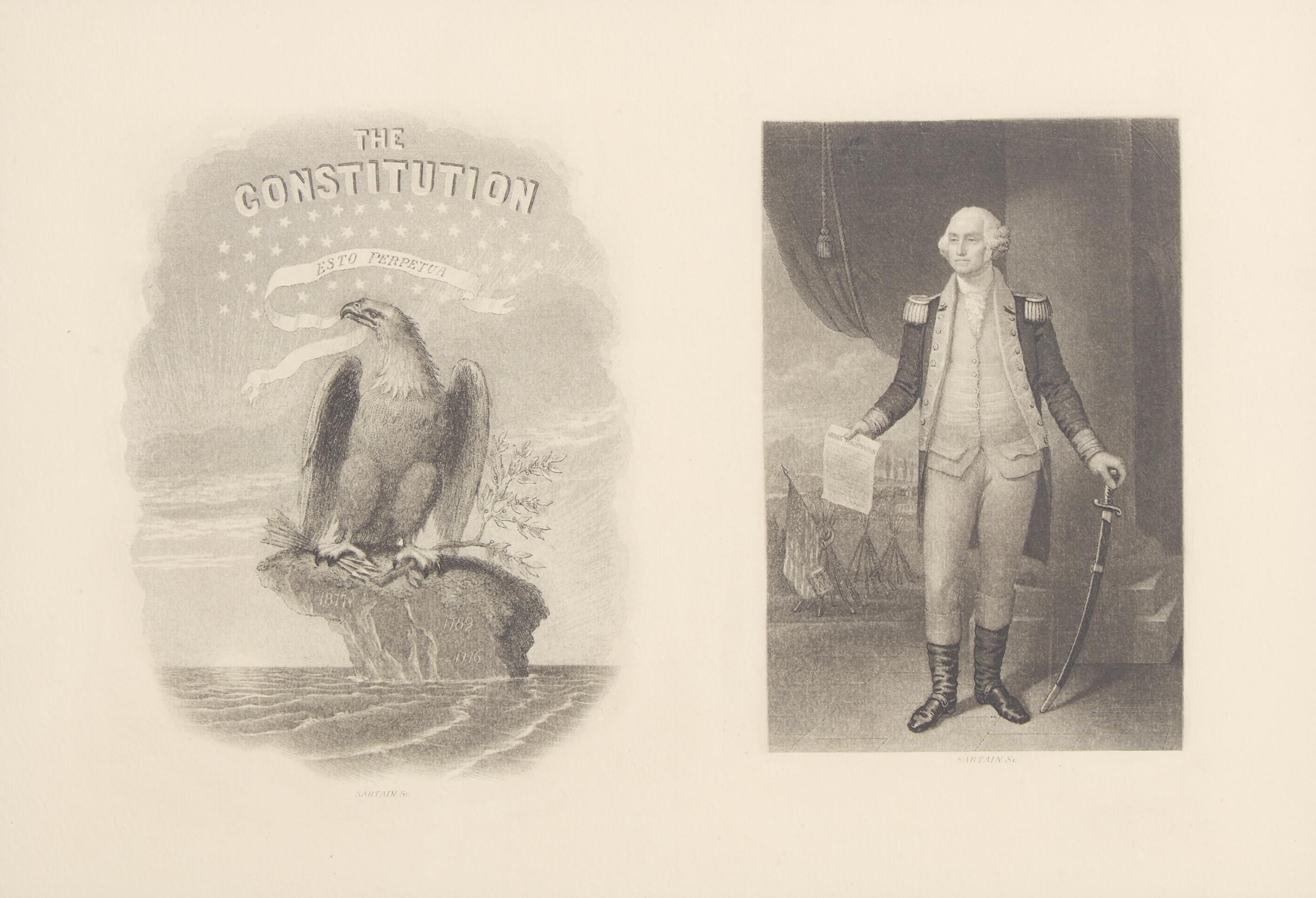 [Presidential] [Washington, George] Sartain, William, et al. Group of 5 engravings of George Washington