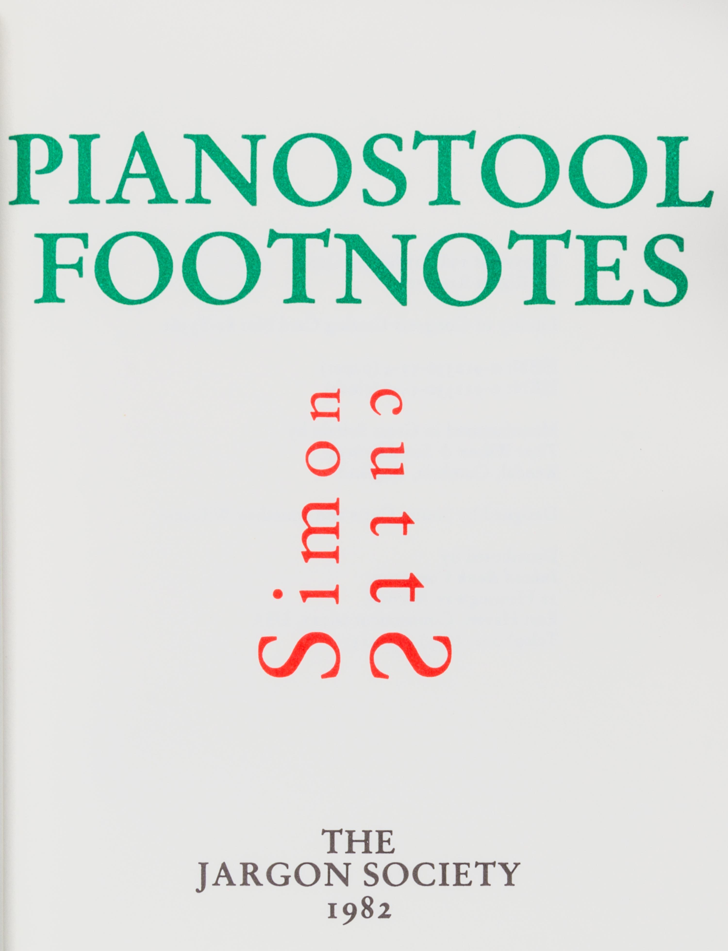(CORACLE PRESS) A collection of 23 works, includes works by Richard Long, Simon Cutts, Erica Van Horn, Hamish Fulton, and others.