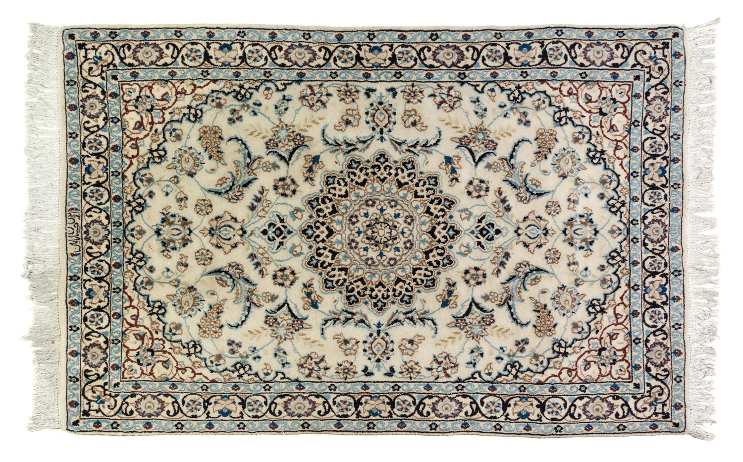 A Nain Wool Rug 5 feet 9 inches x 3 feet 9 inches.