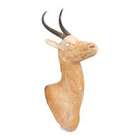 A Papier Mâché Antelope Shoulder Mount