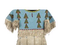 Sioux Girl's Beaded Hide Dress