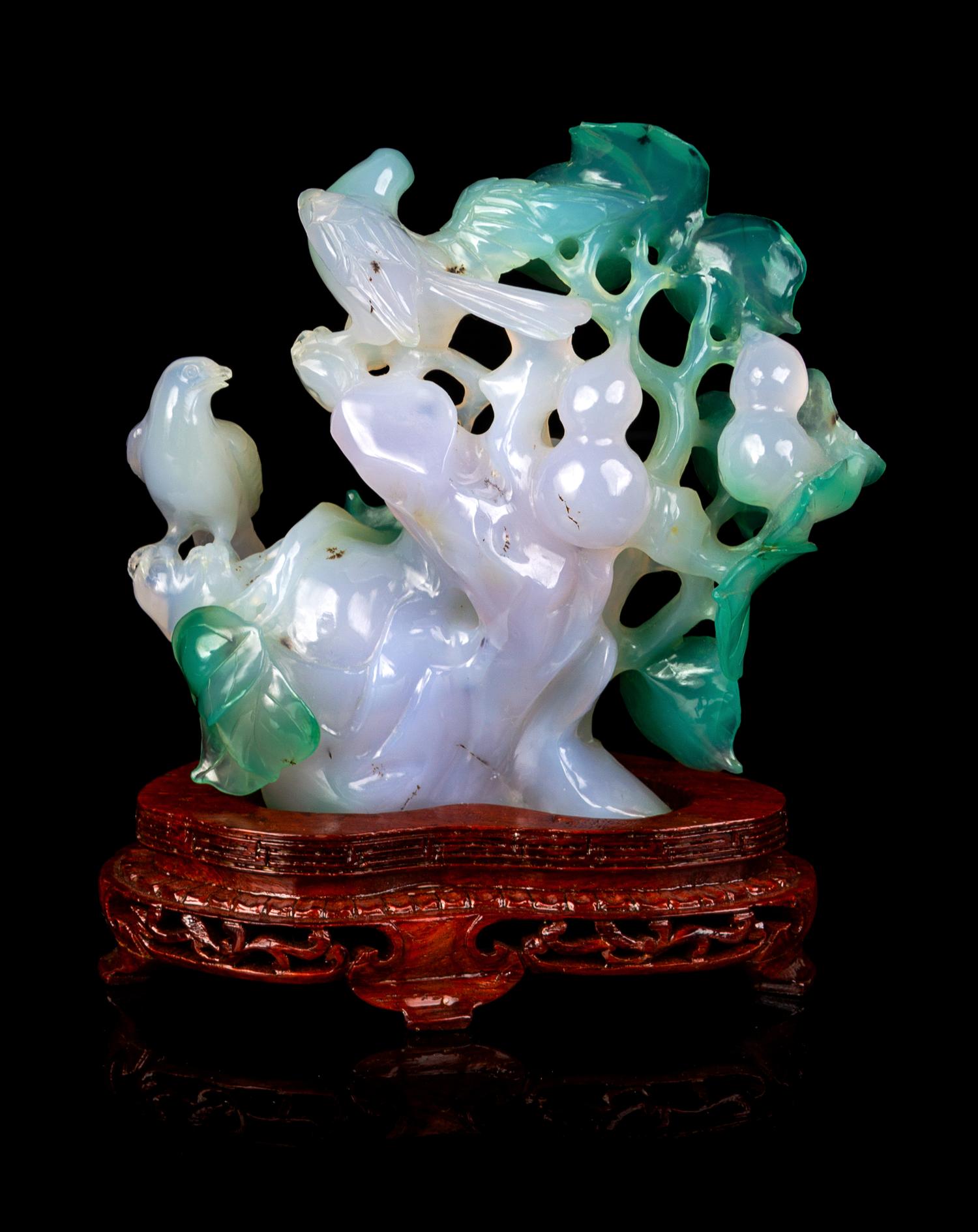 A Chinese Agate Carving