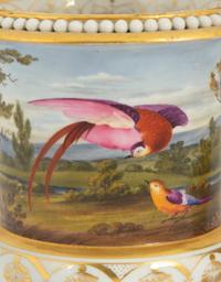 A Pair of English Porcelain Spill Vases