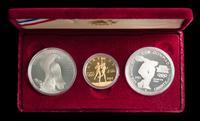 A United States 1984 Los Angeles Summer Olympics Three-Coin Proof Set