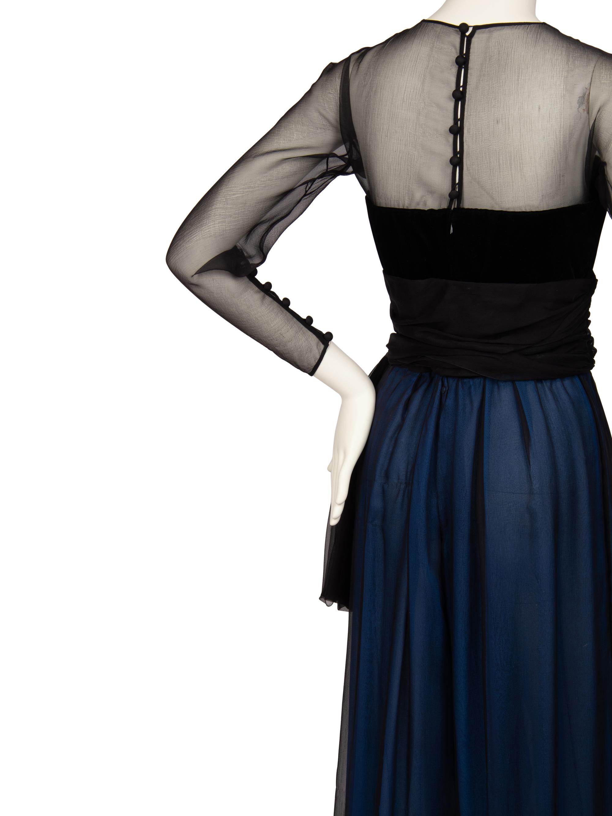 Christian Dior Haute Couture Chiffon Jumpsuit, Autumn/Winter 1988-89