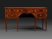 A Federal Inlaid Mahogany Serpentine Front Sideboard