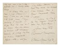 Maugham, W. Somerset (1874-1965). Autograph letter signed ("W. Somerset Maugham") to W. Morris Colles, Carlisle Mansions, Westminster S.W., 8 January [ca 1899].