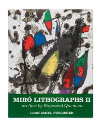 MIRÓ, Joan (1893-1974). Joan Miró. Lithographs. Vol.I: Text by Michel Leiris and Fernand Mourlot. New York: Tudor Publishing Company, 1972 ; Vol.II: Text by Raymond Queneau . New York: L éon Amiel Publisher, 1975 ; Vol.III: Text by Joan Teixidor. Paris: Maeght Éditeur, 1977.
