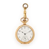 Elgin, Yellow Gold Pocket Watch