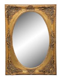 A Victorian Style Gilt Framed Mirror Height 44 x 31 3/4 inches. — 20TH CENTURY