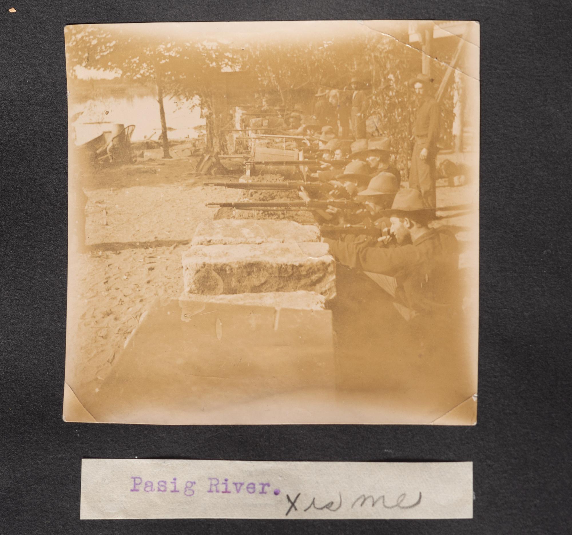[SPANISH-AMERICAN WAR]. -- [MILITARIA]. A soldier's album from the 5th Infantry Regiment during the Philippine Insurrection with other military portraits.