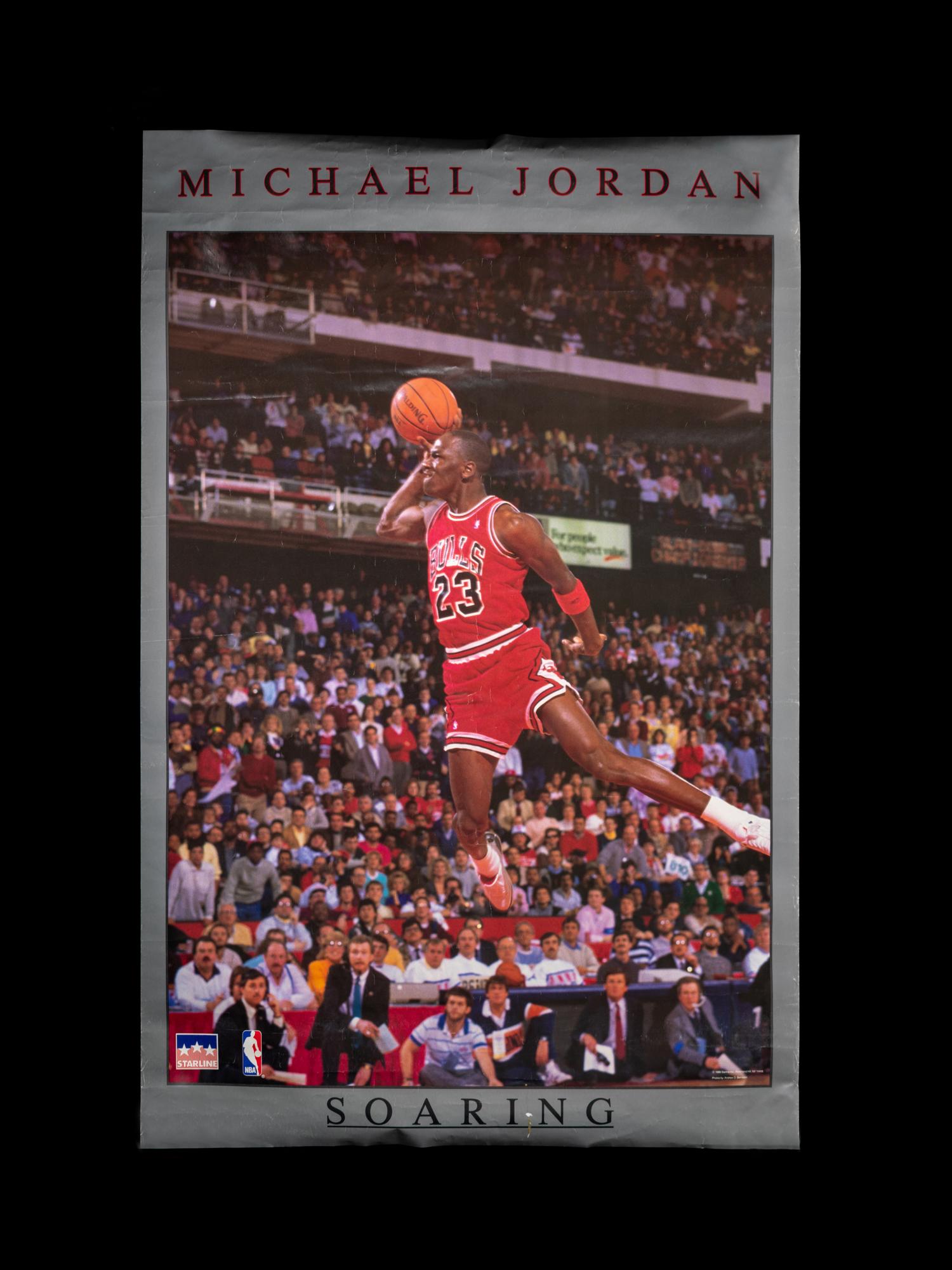 A Group of Michael Jordan Ephemera (Including First Sports Illustrated and 1988 Nike Poster),