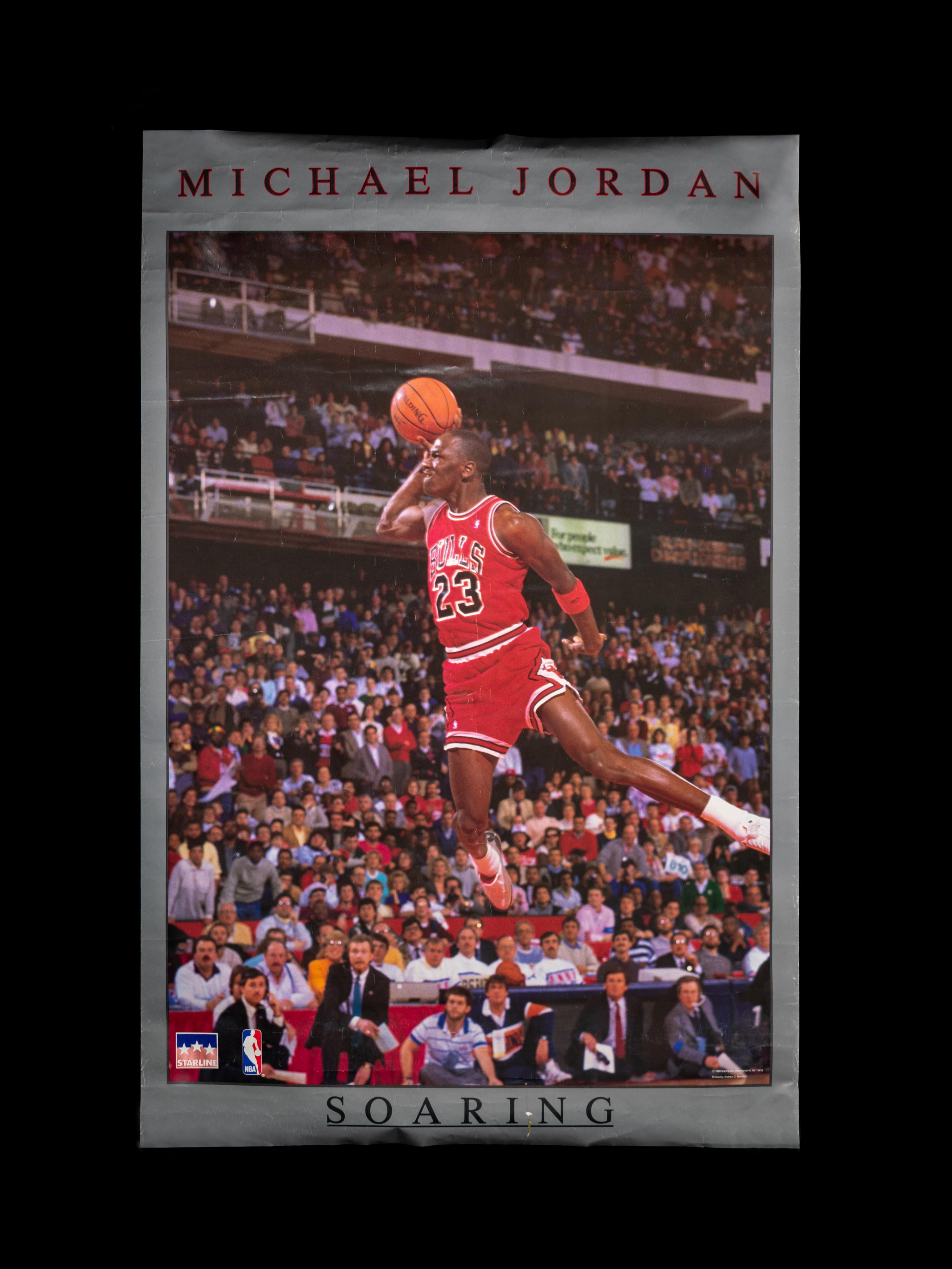 A Group of Michael Jordan Ephemera (Including First Sports Illustrated and 1988 Nike Poster),