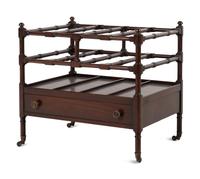 A Regency Style Mahogany Canterbury