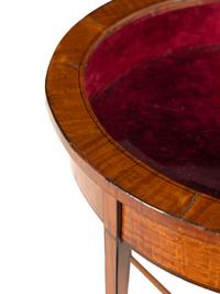 An Edwardian Satinwood Vitrine Table