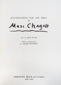 CHAGALL, MARC. llustrations for the Bible. New York, 1960.