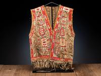 Fort Berthold Quilled Hide Vest