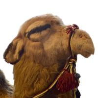 A Stuffed Toy Camel 44" W x 14" D x 55" H — France, Circa 1960