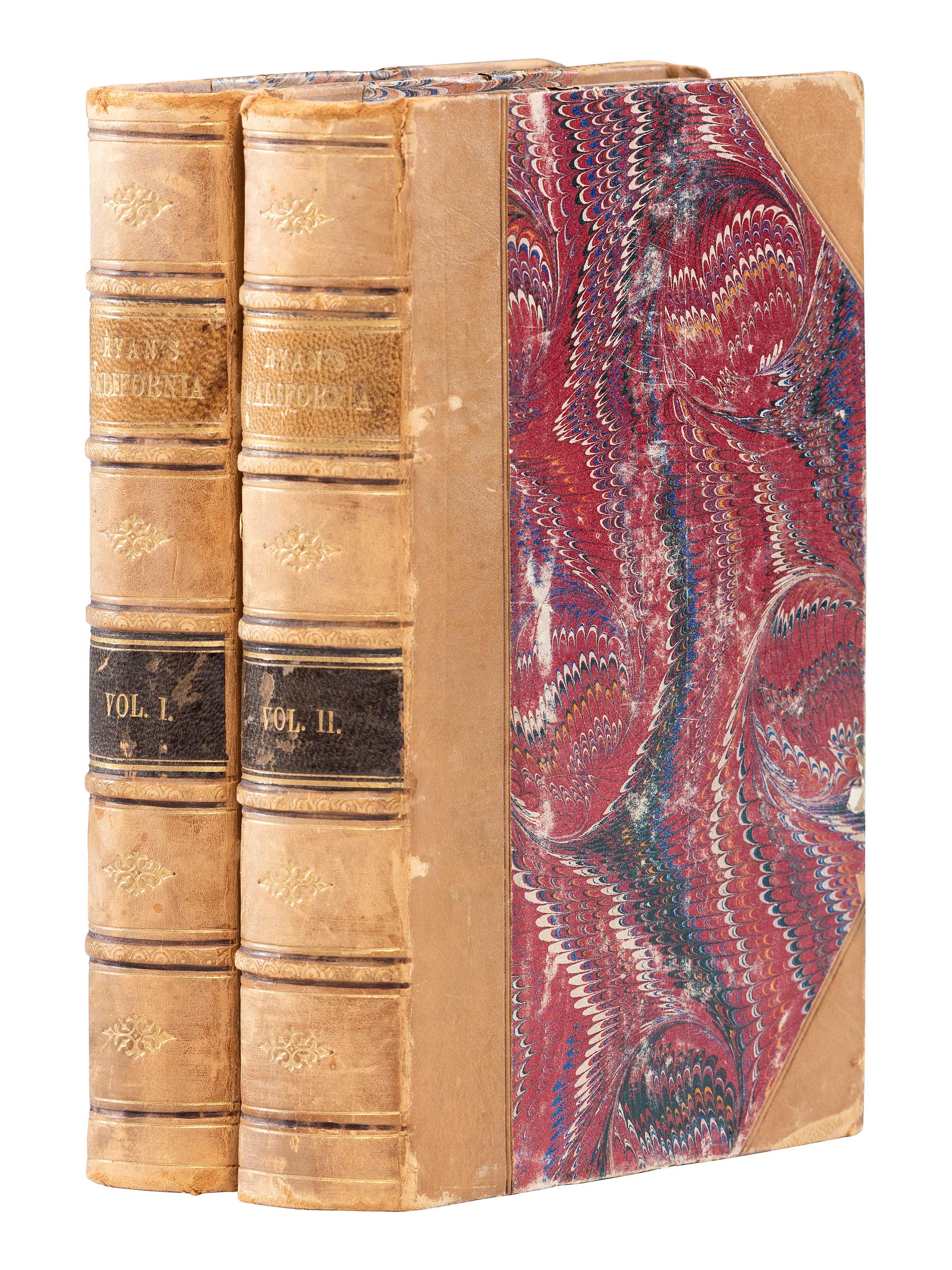 American Travel, Exploration & Expansion RYAN, William Redmond (1791-1855). Personal Adventures in Upper and Lower California, in 1848-9, with the author's experience at the mines . London: William Shoberl, 1850.