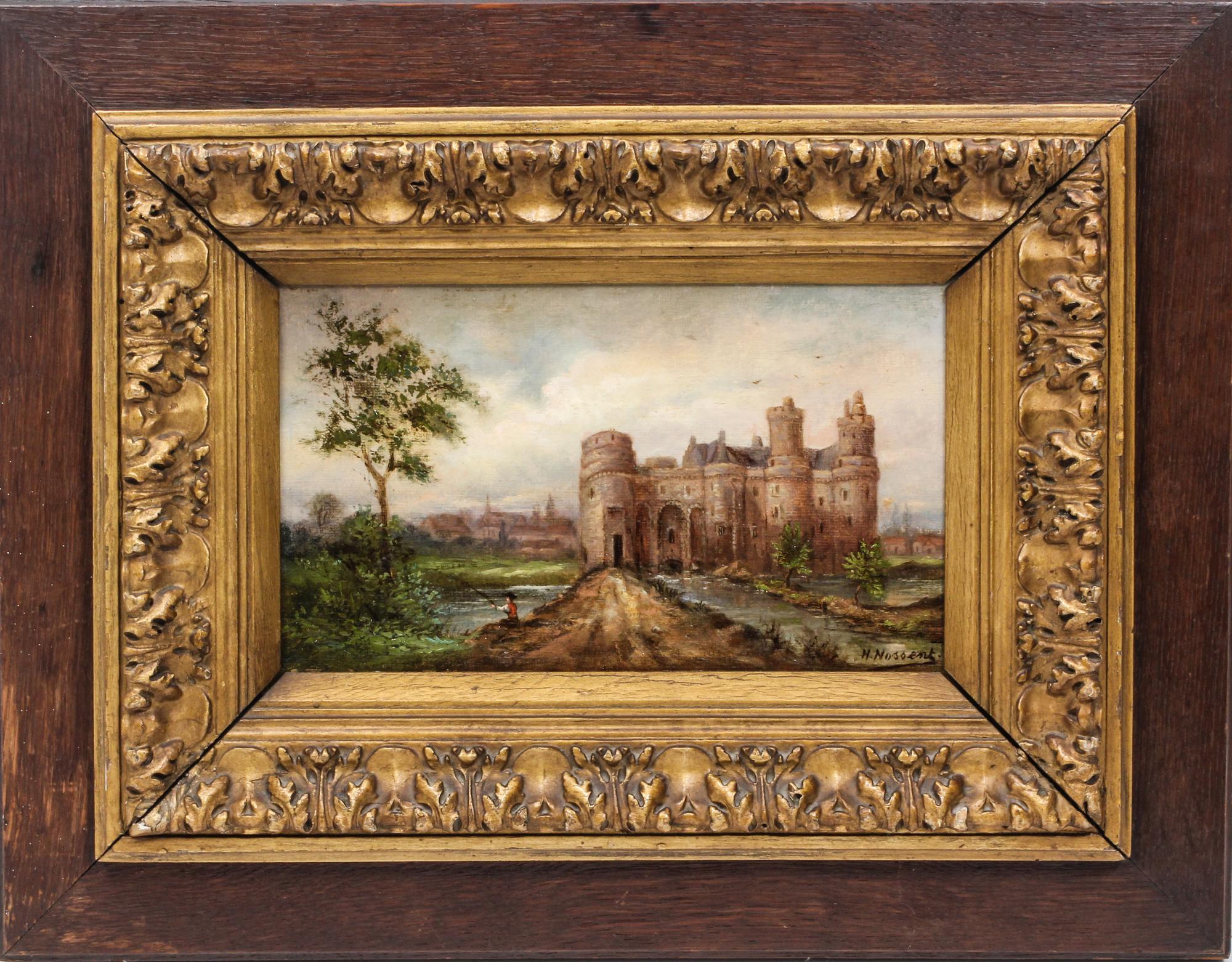 H. Hossent, (19th/20th century), Landscape with Castle