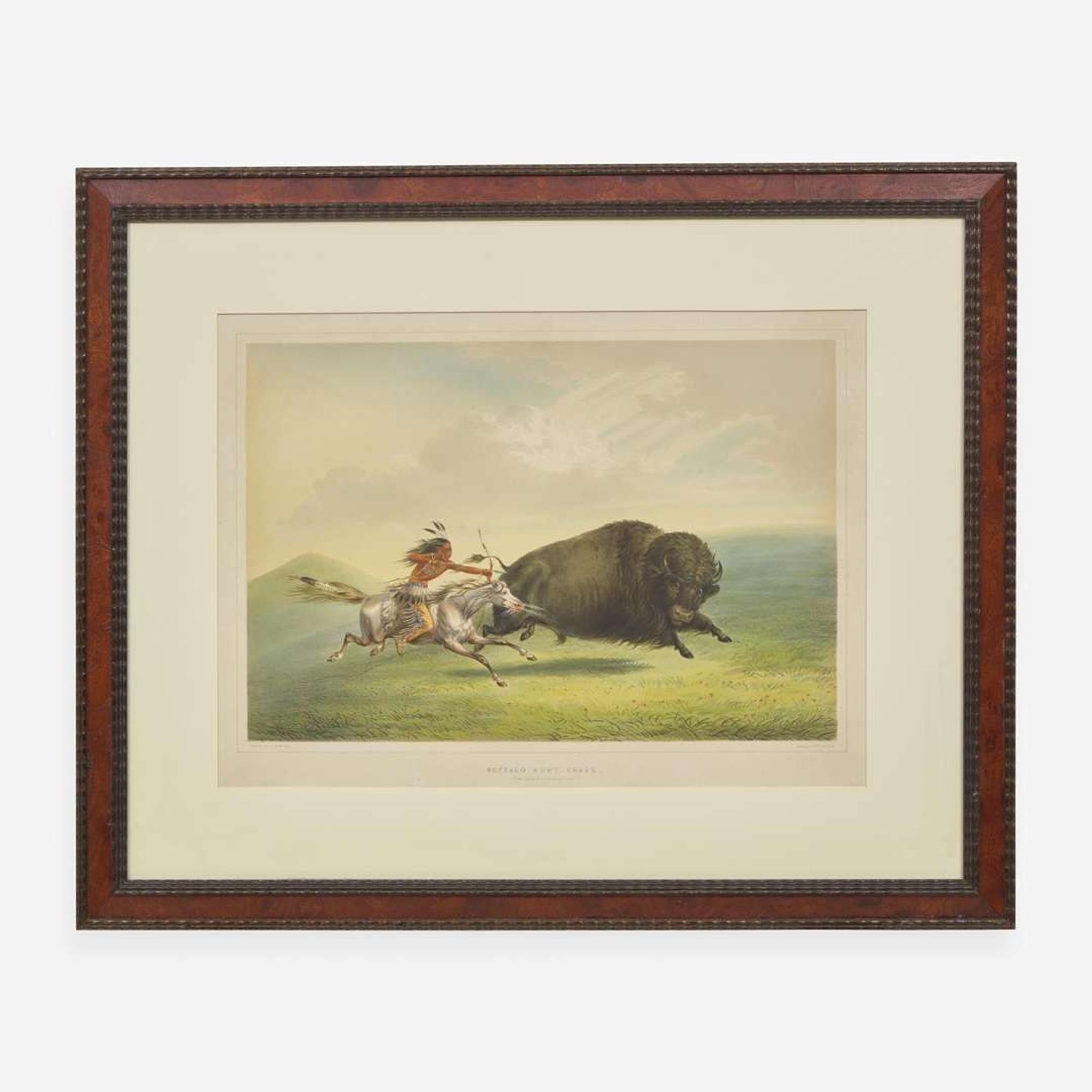 George Catlin (American, 1796-1872) Catlin's North American Indian Portfolio: Hunting Scenes and Amusements of the Rocky Mountains and Prairies of America