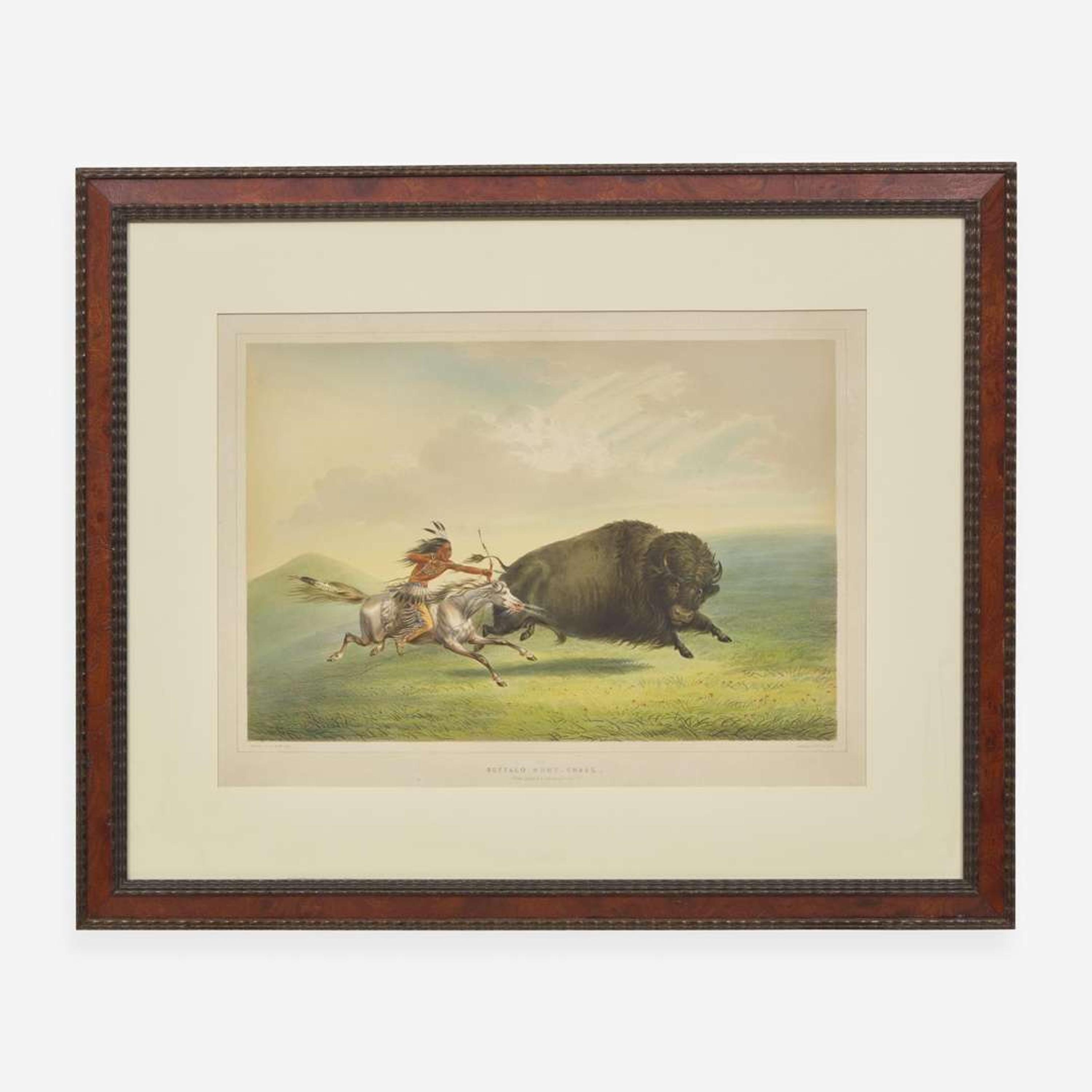 George Catlin (American, 1796-1872) Catlin's North American Indian Portfolio: Hunting Scenes and Amusements of the Rocky Mountains and Prairies of America