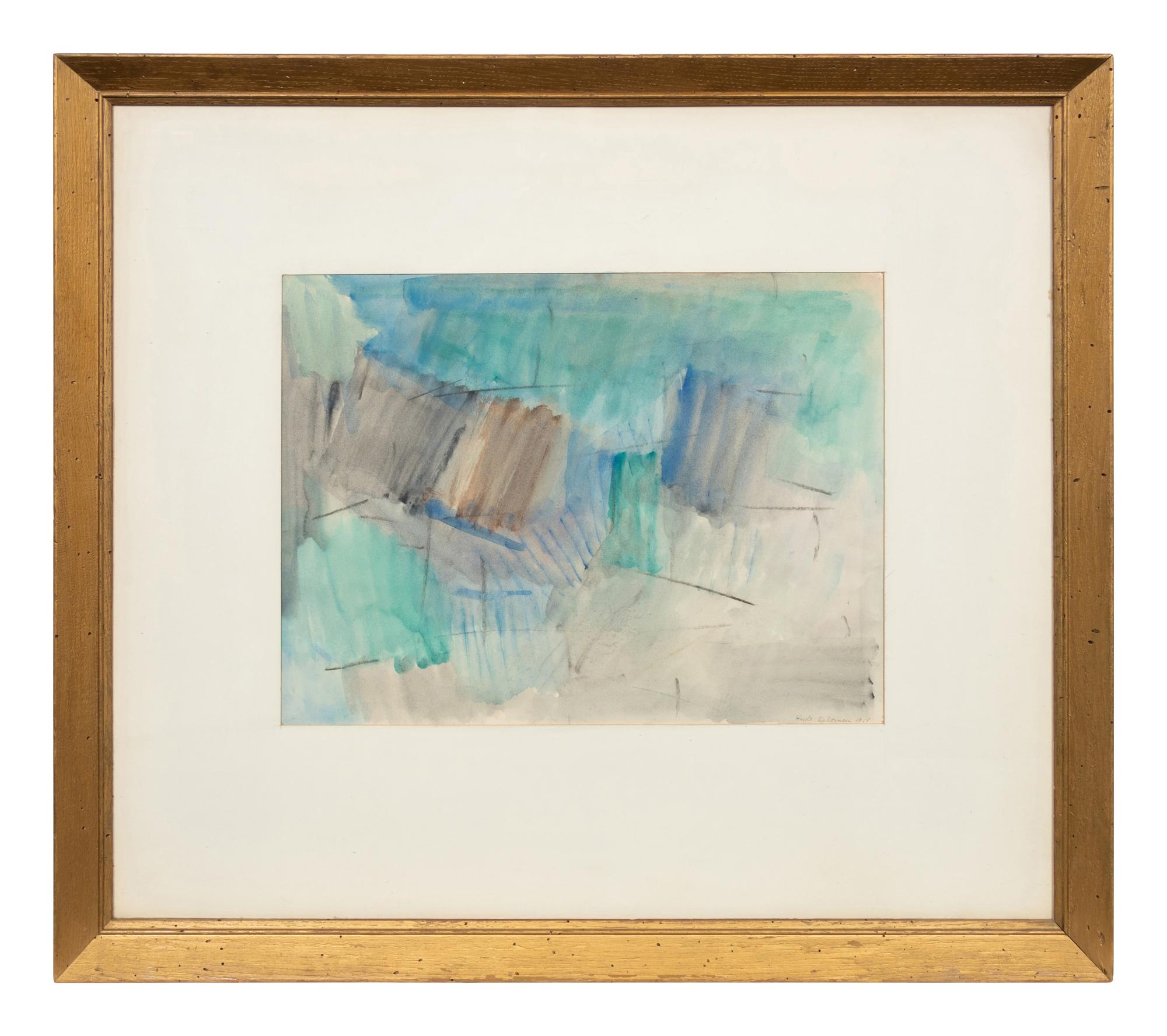 Untitled (Green and Blue Abstraction)