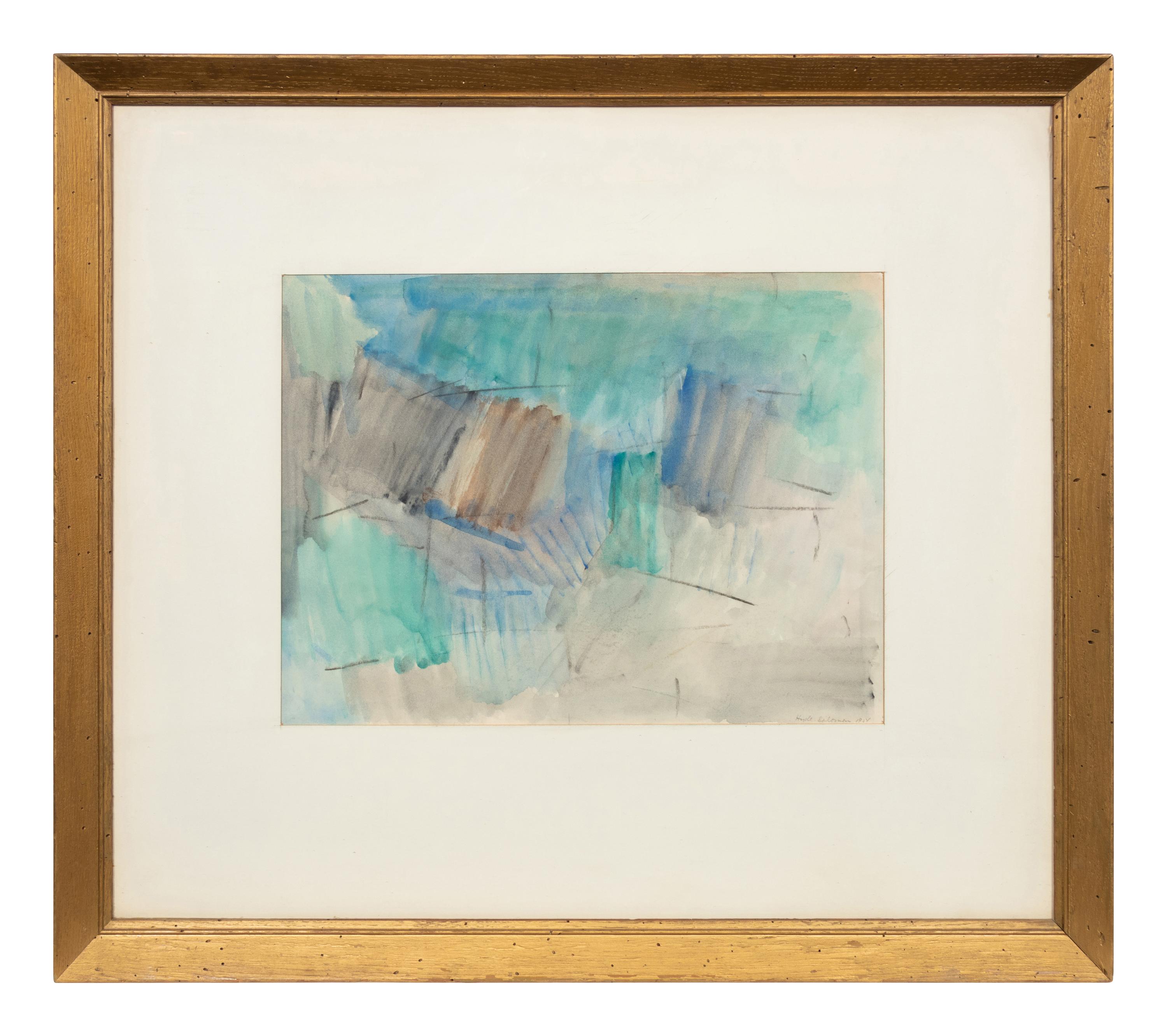 Untitled (Green and Blue Abstraction)