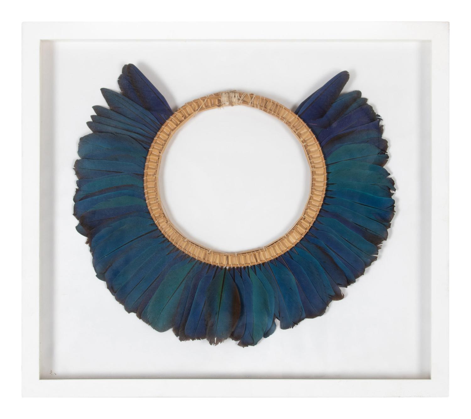 Two Framed Feather Collars
