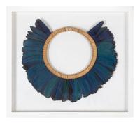 Two Framed Feather Collars
