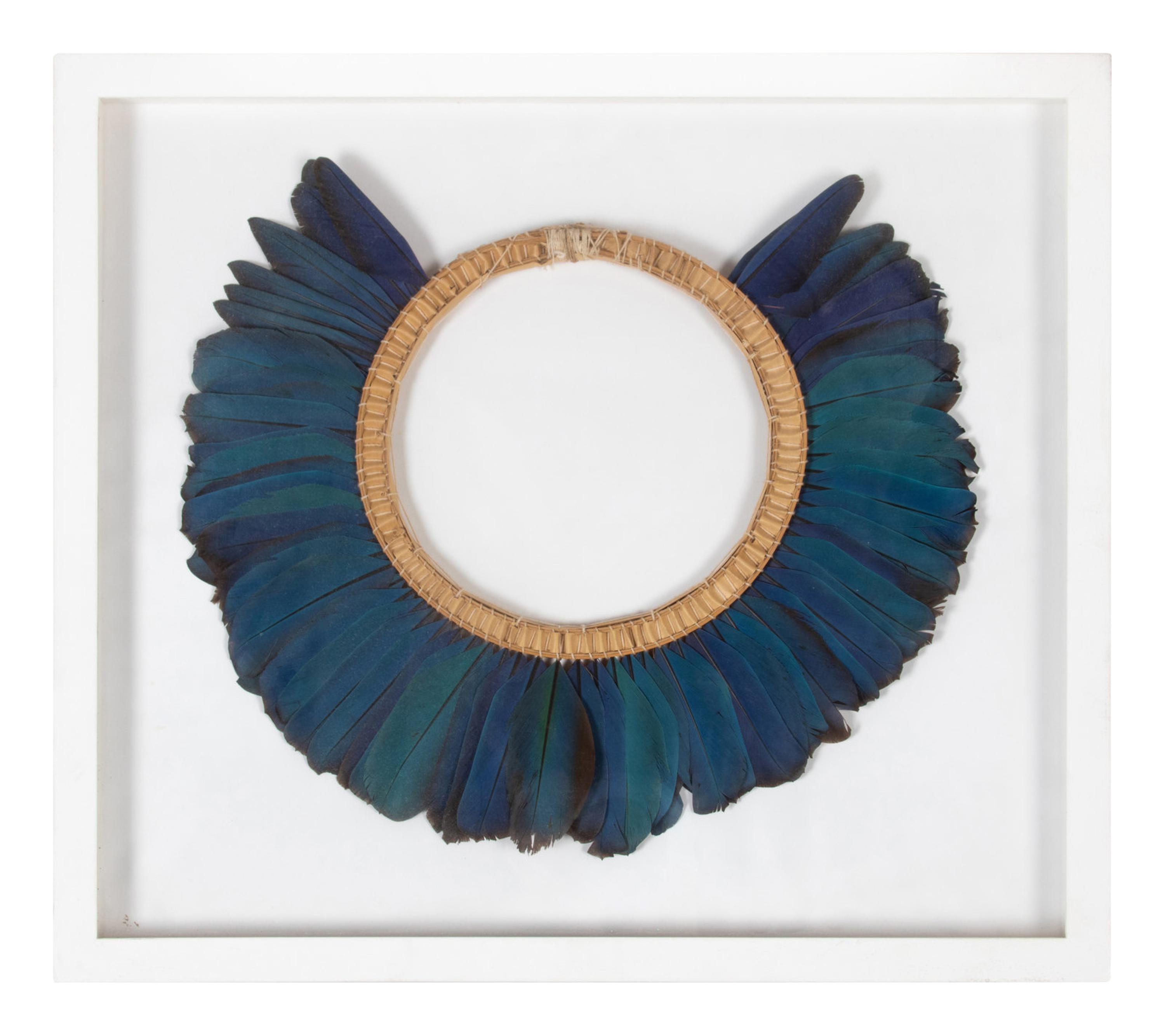 Two Framed Feather Collars