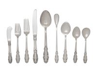 An American Silver Flatware Service
