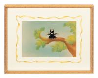Peter Pegasus animation cel with painted background