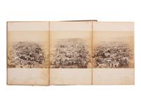 [WESTERN AMERICANA]. MUYBRIDGE, Eadweard (1830-1904), photographer. Panorama of San Francisco from California St. Hill . 1877. 11-panel albumen photograph panorama.