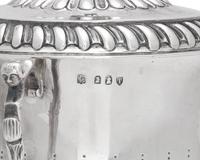 A Charles II Style Britannia Silver Covered Porringer