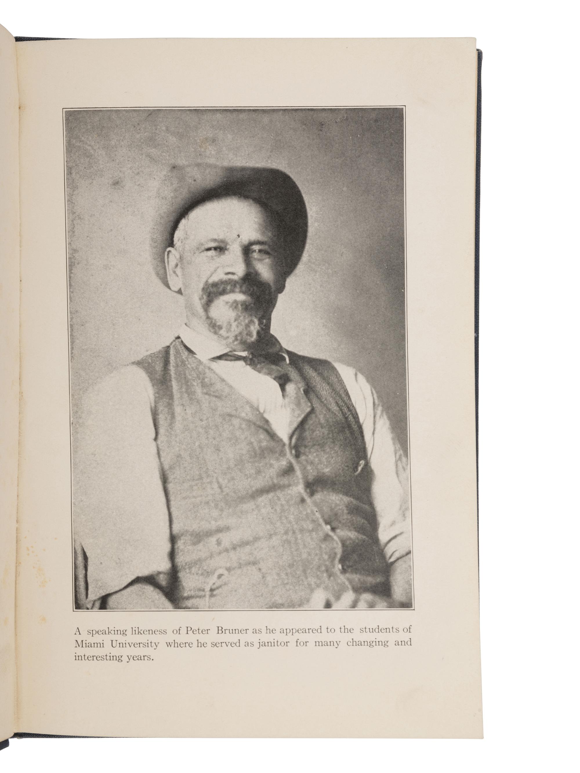 BRUNER, Peter (c1845-1938). A Slave's Adventures Towards Freedom. Oxford, Ohio: [1918?].