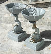 A Pair of Neoclassical Painted Iron Jardinieres