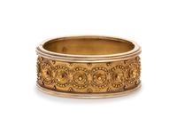 Etruscan Revival, Gold Bangle Bracelet