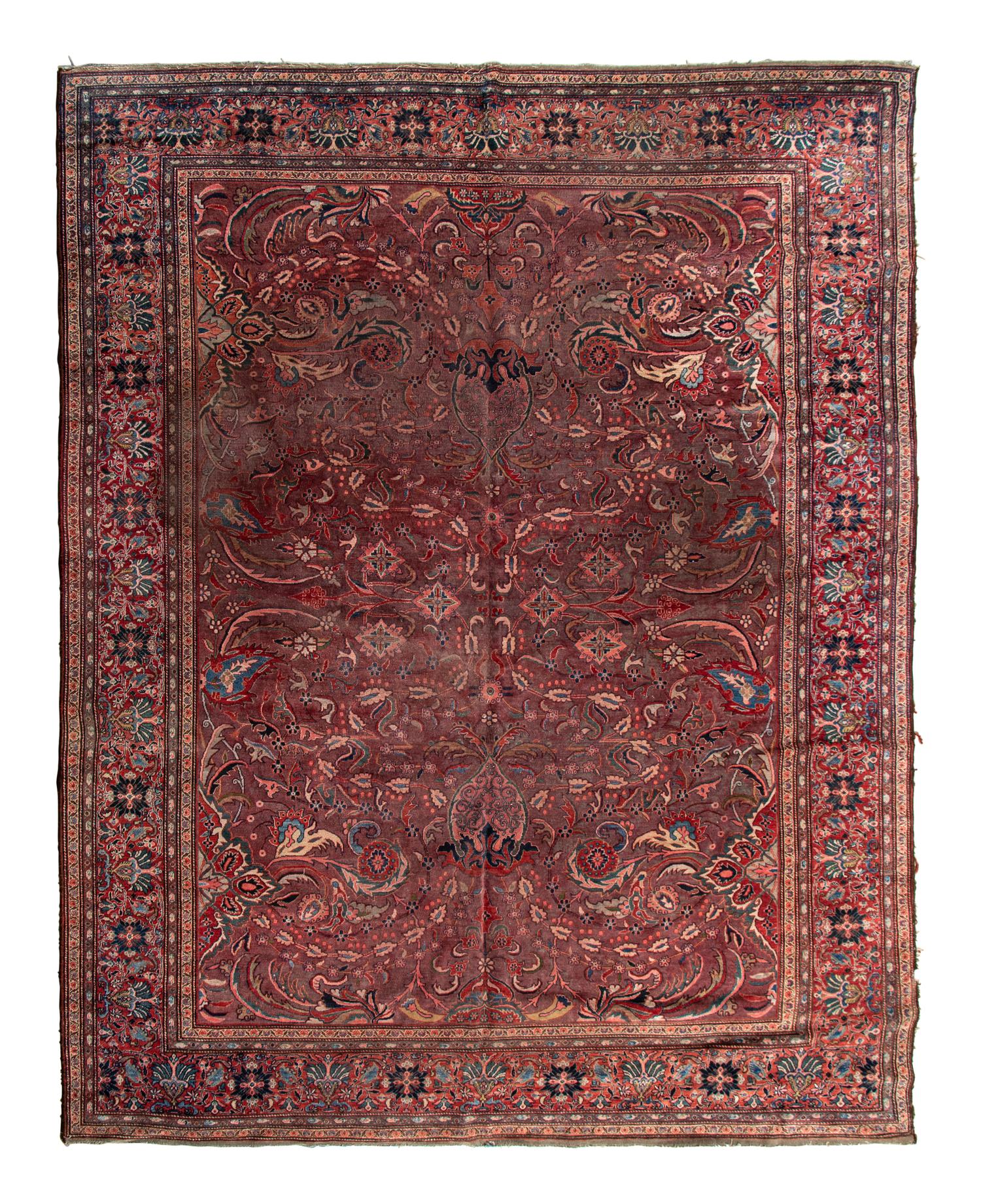 A Faraghan Sarouk Wool Rug