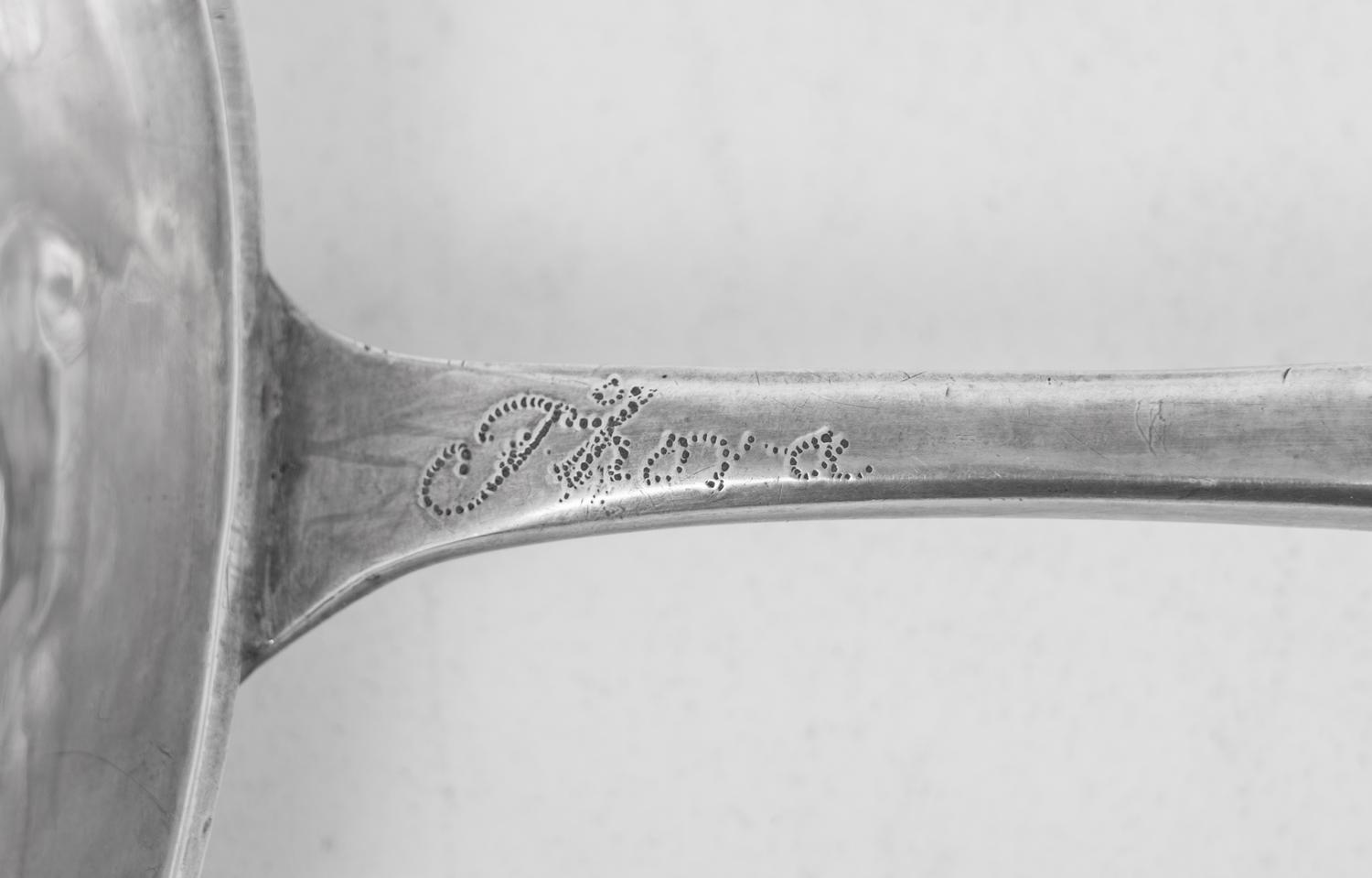 Two Continental Silver Drink Ladles