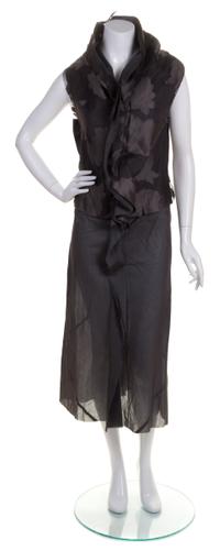 A Comme des Garcons Gray Cotton Dress, Size S.