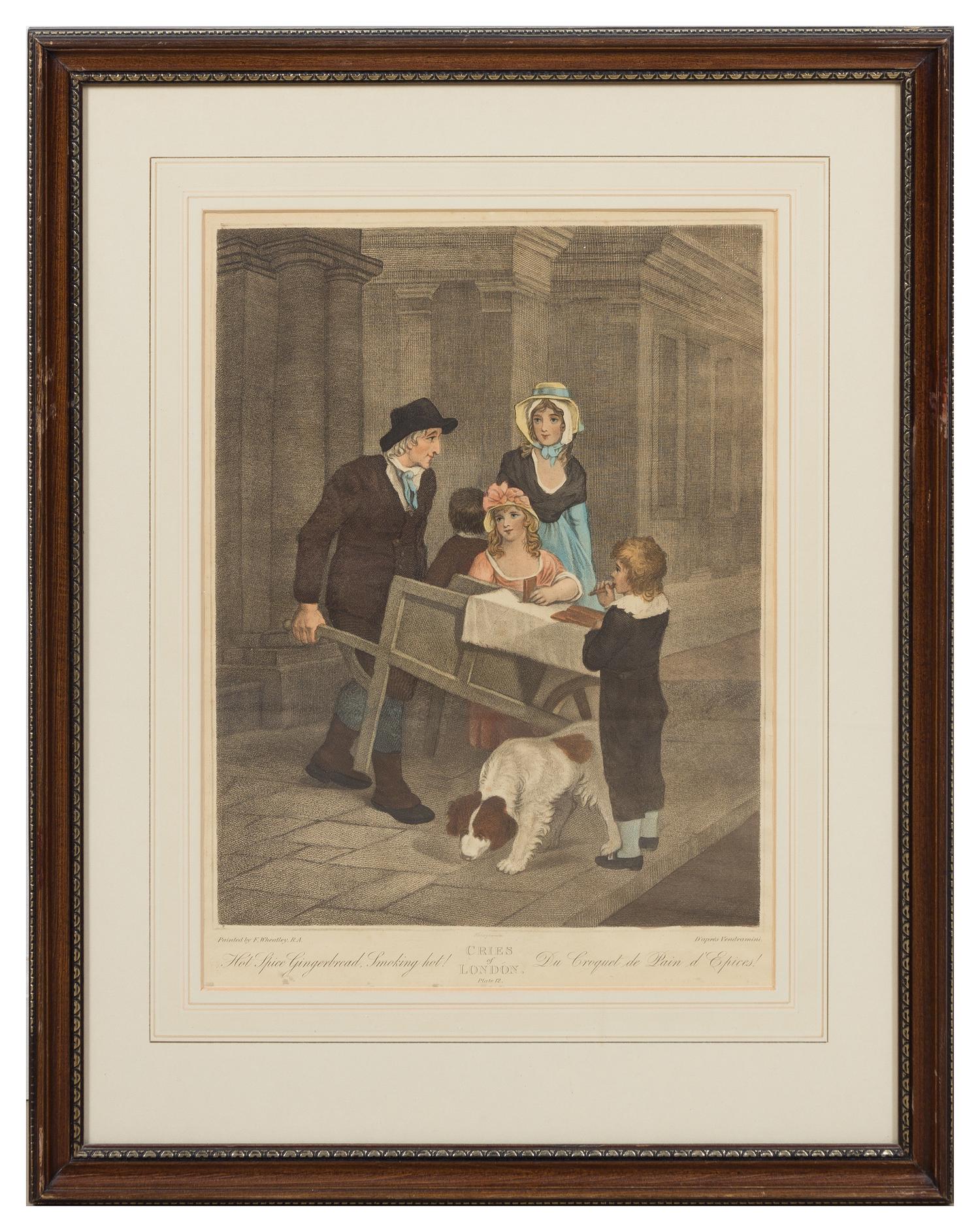 A Set of Thirteen English Mezzotint Engravings Height of tallest overall 23 inches.