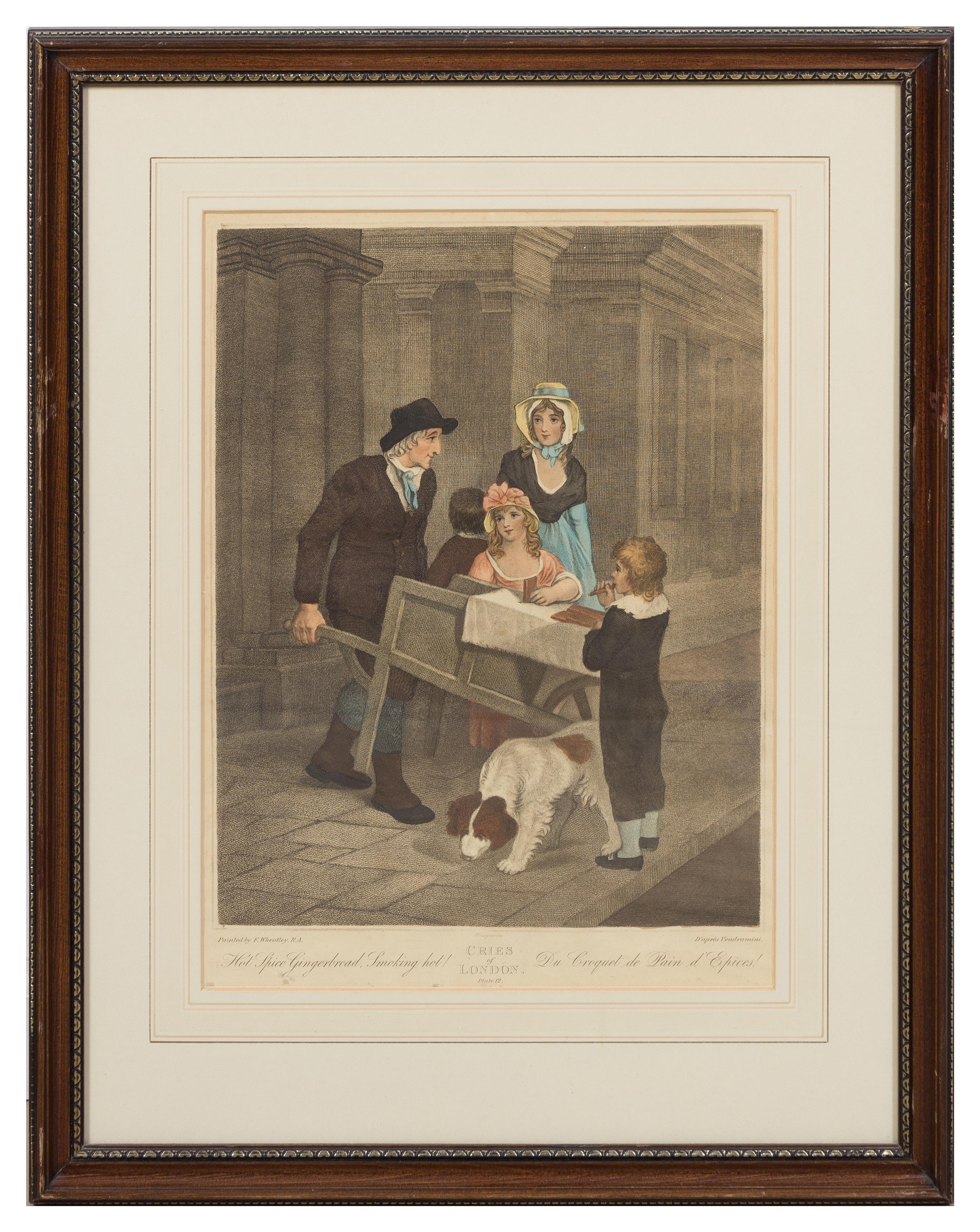 A Set of Thirteen English Mezzotint Engravings Height of tallest overall 23 inches.