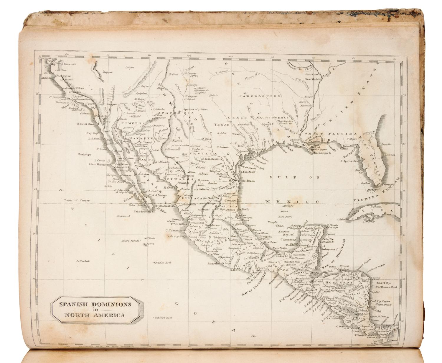ARROWSMITH, Aaron (1750-1823) and Samuel LEWIS (d.1862). A New and Elegant General Atlas. Boston: Thomas & Andrews, May 1812.