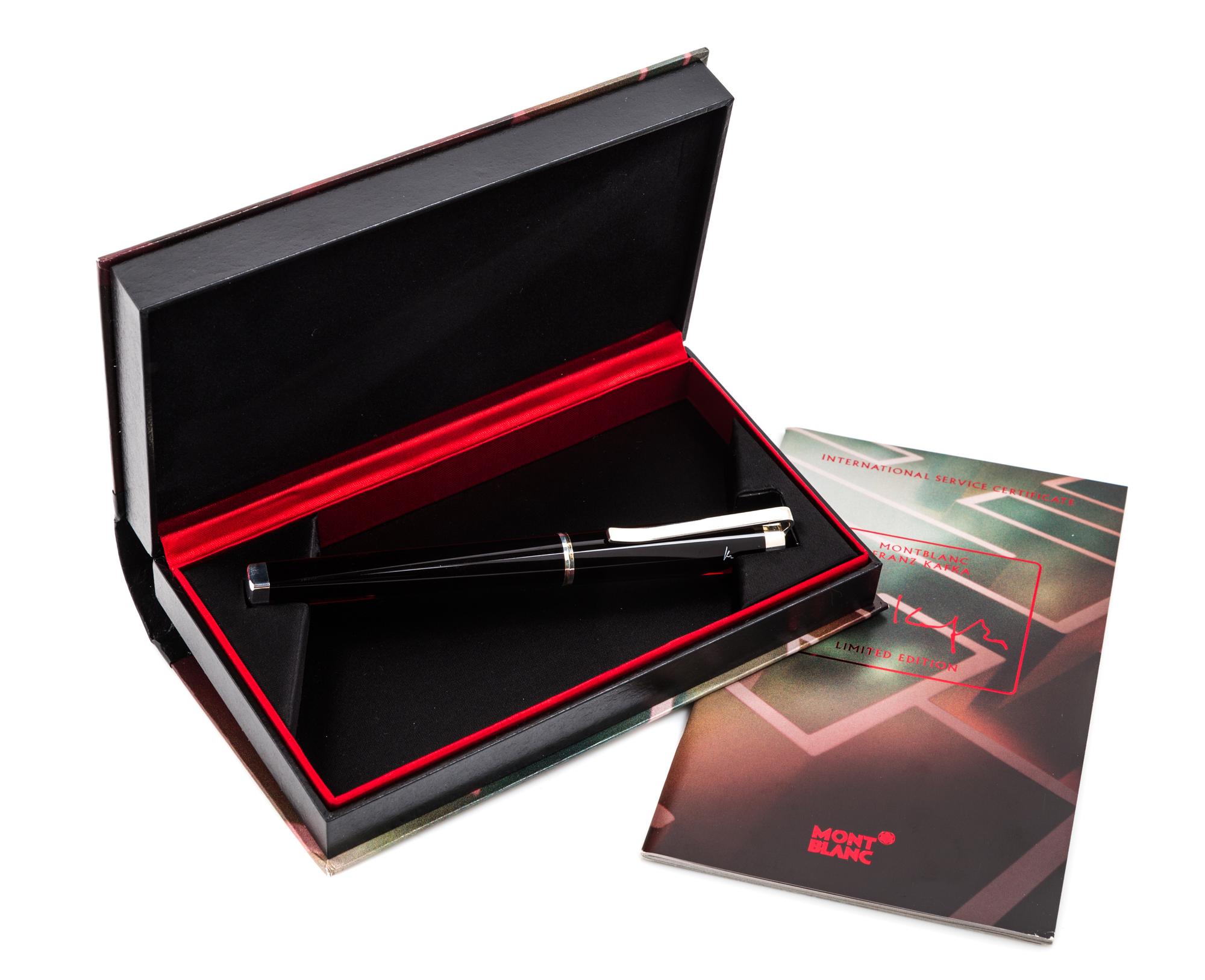 A Montblanc Meisterstuck Franz Kafka Limited Edition Fountain Pen